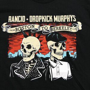 Rancid Dropkick Murphys Shirt Black Music Band Tour TEE Adult M Medium
